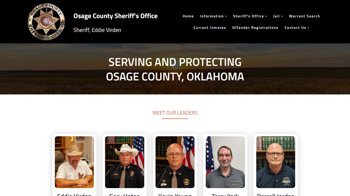 Osage County Sheriff's Office – Sheriff, Eddie Virden